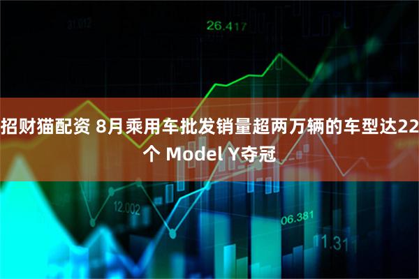 招财猫配资 8月乘用车批发销量超两万辆的车型达22个 Model Y夺冠